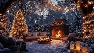 Relaxing Jazz & Fireplace Sounds on Winter Vibes ❄️ Soft Jazz Music in Cozy Cabin Ambience to Unwind