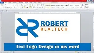 How to make Text logo Design in ms word part 2 | Save Jpeg | make awesome logo design in ms word |