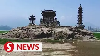 China's Poyang Lake shrinking amid heatwave, drought