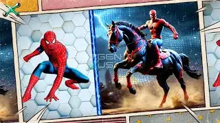 Avengers Assemble as Horse Riders: Marvel & DC Showdown!