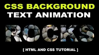 CSS Background Text Animation || HTML and CSS