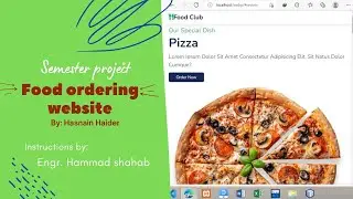 Student Projects # 51 || How to Make Food Delivery Website Using HTML,CSS & JavaScript || Ideas