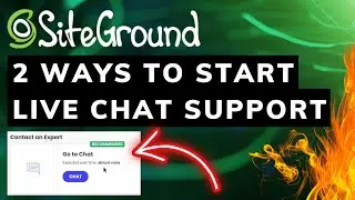 2 Ways to Start SiteGround Live Chat Support Tutorial