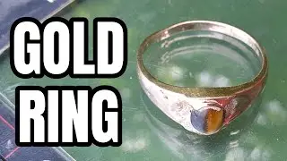 My 1st GOLD RING With The Minelab Equinox 600 • Metal Detecting