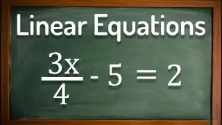 Solving linear equations with fractions - GCSE Maths