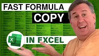 Excel - Double-Click Fill Handle To Copy Formulas For A Whole Column In Excel - Episode 1974