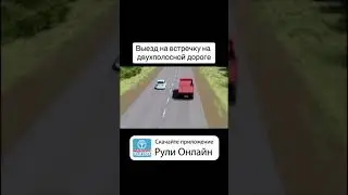 Выезд на встречку на двухполосной дороге