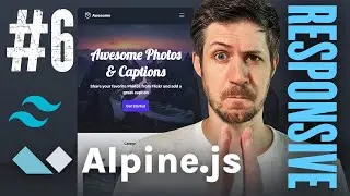 Responsive Header - Frontend with TailwindCSS and Alpine JS - Part 6