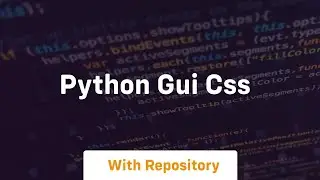 python gui css