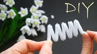 ЛАНДЫШИ из СИНЕЛЬНОЙ ПРОВОЛОКИ ЦВЕТЫ DIY