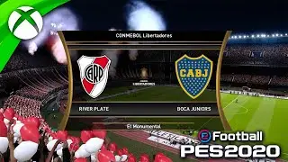 🎮 NOVOO!! PES 2020 no XBOX 360 GAMEPLAY REVIEW: NOVA LIBERTADORES com Intro nova, novo layout etc...
