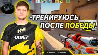 S1MPLE ТРЕНИРУЕТСЯ НА 10ЛВЛ ФЕЙСИТ ПОСЛЕ ПОБЕДЫ НА DREAMHACK! СИМПЛ ПЫТАЕТСЯ ВЫТАЩИТЬ КАТКУ (CS:GO)