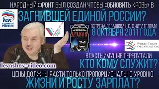 Если человек нравственно не вырос, то он не устоит против соблазнов попав во власть (Левашов Н.В.)