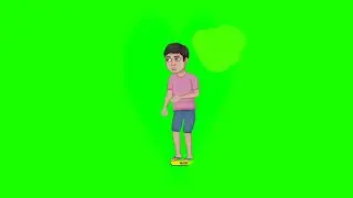 Green Screen Village Little Boy/Little Boy Green Screen/GS Characters Animation