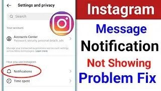 How to Fix Instagram Message Notification Not Showing।Instagram Message Not Showing On Home Screen