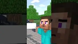 Sigma Alexbrine Help Steve 🗿 | Slay Slowed #sigma #minecraft #herobrine #animation #shorts