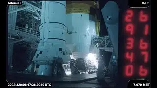 Artemis I Launch - High-speed film footage (slow motion) - mobile launcher deck  Cameras