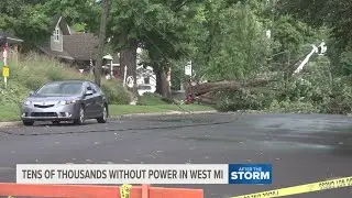 Thousands still without power following severe storms