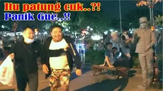 Patung hidup malam hari || Statue prank Indonesia
