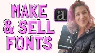 How to Make a Font - iFontMaker Tutorial on How I Make Fonts for Commercial Use to Sell on Etsy