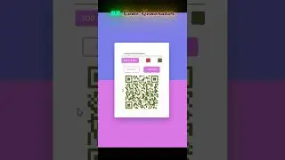 QR Code Generator.  #html #css #javascript #tutorial #project #course #shorts