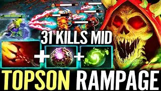 🔥 TOPSON Pugna MAX DAGON RAMPAGE MID — Octarine + Refresher 31Kills Strongest NUKER Dota 2 Pro