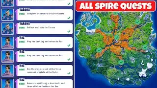 Fortnite All The Spire Challenges Easy Guide Chapter 2 Season 6 The Spire Quests