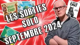 Les sorties jeux de société Solo du mois de Septembre 2024