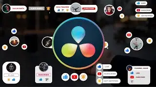 Youtube Buttons Pack for DaVinci Resolve | Video Templates