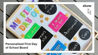 Personalized First Day of School Board