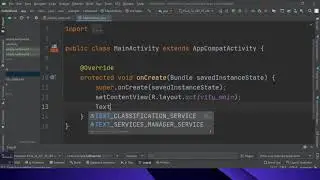 textview in android studio java and set text value programmatically