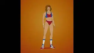 Woman gets muscular (Muscles & Mayhem) 