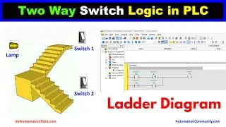 Two Way Switch Logic in PLC - Simple Ladder Logic Examples