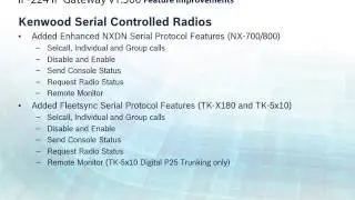IP 224 1 3 TSM new features