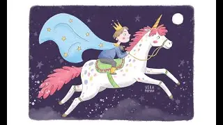 Прямой эфир Единорог, акварель. Как нарисовать единорога