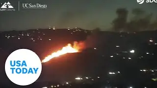 Timelapse footage shows San Diego's Lilac Fire spreading, prompting evacuations | USA TODAY