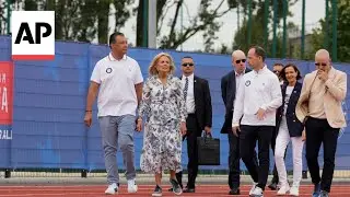 Jill Biden visits athletes in Paris ahead of 2024 Olympics