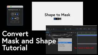 MaskShapeConverter for After Effects Tutorial