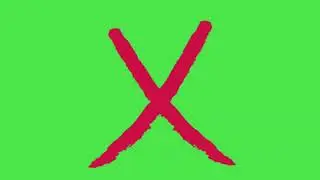 Free Cross Mark Red | Template Green Screen Video | New Effect Video | No Copyright Effect Video |