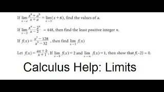 Calculus Help: Comprehension Math: Application of Limits and L'Hospital