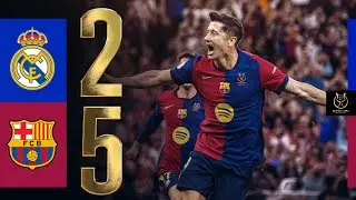 REAL MADRID 2 vs 5 FC BARCELONA | SPANISH SUPER CUP FINAL | EL CLÁSICO 🔵🔴