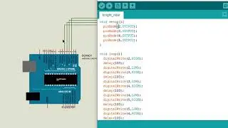 Knight Rider Sederhana menggunakan Arduino UNO dan Proteus