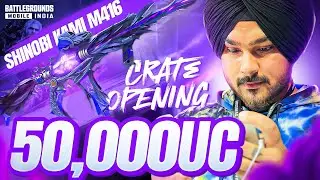 NEW M416 ( SHINOBI KAMI ) $50,000 UC CRATE OPENING 😍🔥 BGMI 3.0 UPDATE  