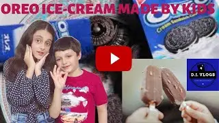 OREO BISCUIT ICE-CREAM IN LOCKDOWN/CHOCOLATE ICE-CREAM RECIPE D. J. VLOGS #icecream#oreo