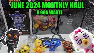 June 2024 Monthly Haul (Fnaf,Youtooz Plush, and a Pop?)