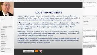 What Are the Types of Logs and Registers Used in a Project? | Project Management Professional | PMP