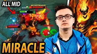 MIRACLE Shadow Fiend GOD last pick — ALL FIGHTS MID
