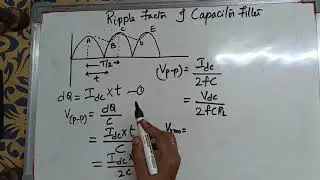 Ripple factor of Capacitor filter