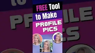 FREE Website to Create Professional Profile Pics for Social Media #shorts #aitools