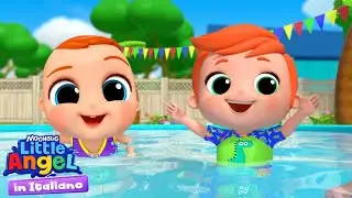 Lezioni di nuoto | Little Angel Italiano | Cartoni Animati con Gianni Piccino